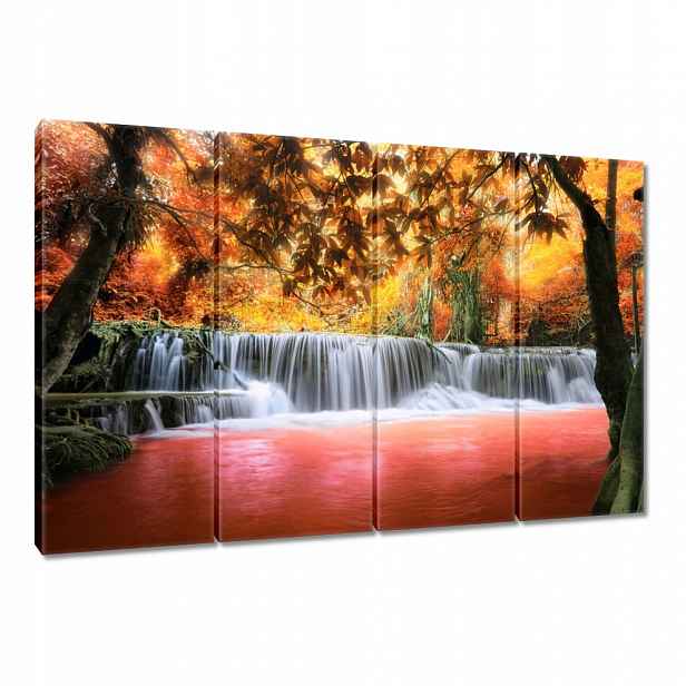 Obraz 120x80 Oranžový vodopád
