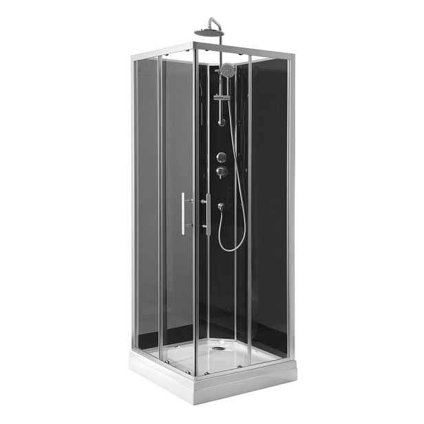 Aqualine GRANVIK čtvercový sprchový box 800x800x2180mm, čiré sklo