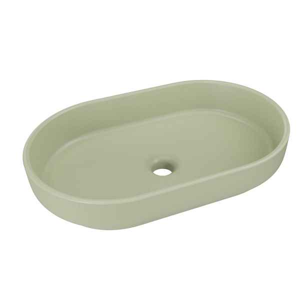 ArtCom Keramické umyvadlo RIVER 2 E-6594 ​​| olivový mat 55 x 35 cm