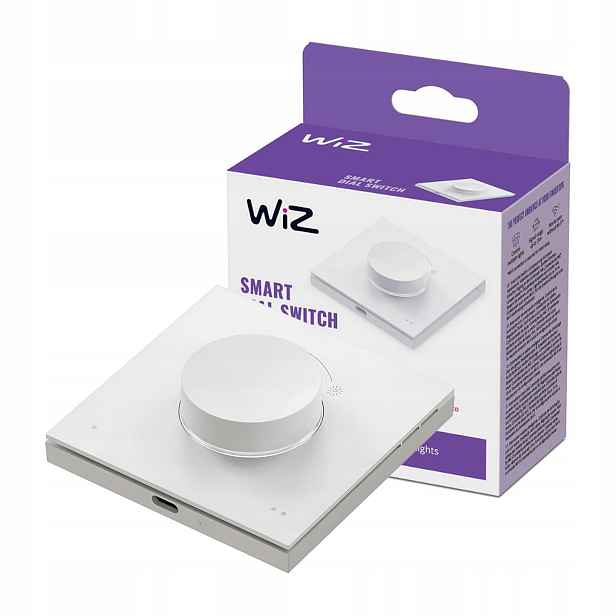 Integligentní spínač se stmívačem WiZ Smart Dial Switch WiFi Bílý