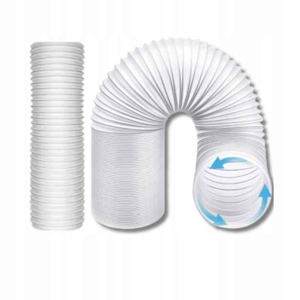 Trubka Pro Přenosnou Klimatizaci Klimatizace 15 cm/5 m Elastická Bílá