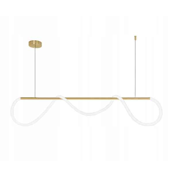 Závěsné Stropní Svítidlo Long Gold Led Lano Moderní Do Obývacího Pokoje Zlatá