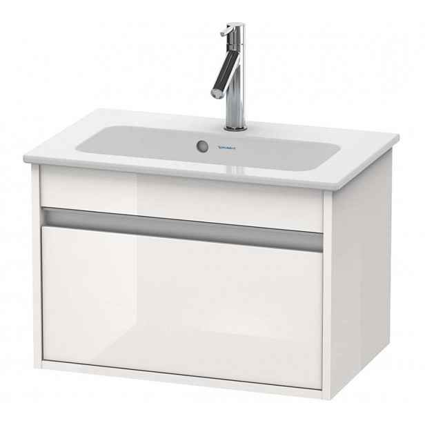 Duravit Ketho - Umyvadlová skříňka Compact 41x60x39 cm, 1 zásuvka, lesklá bílá KT642202222