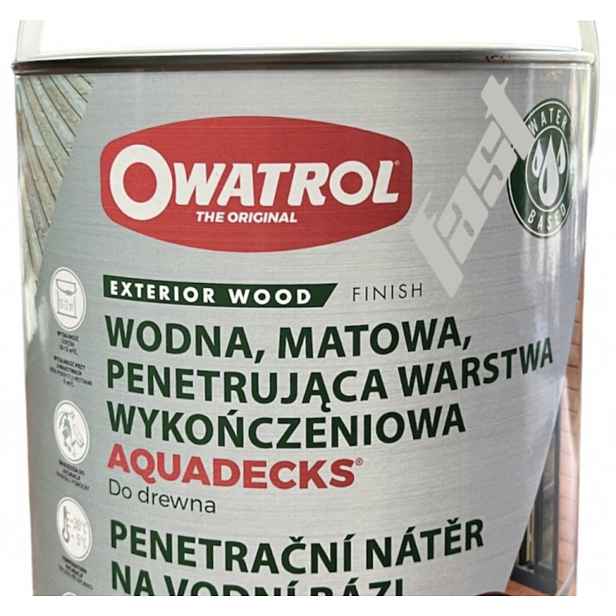 Owatrol Aquadecks Olej na terasy a zahradní nábytek 5L Honey – Ochrana dřeva