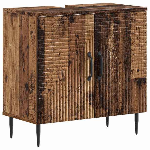 vidaXL Skříňka pod umyvadlo HAARLEM Staré dřevo 59,5 x 31,5 x 59 cm