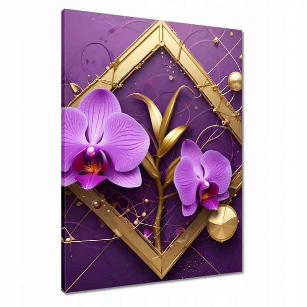 Obrazy 60x80 Fialové orchideje a zlo