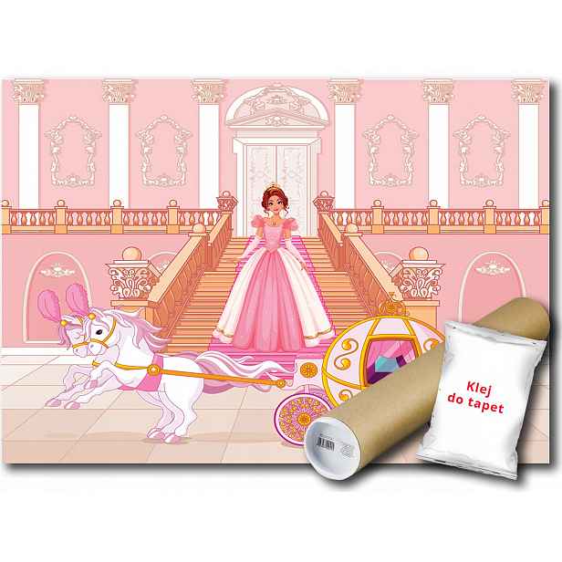 Vliesová fototapeta princezna kočár 312x219