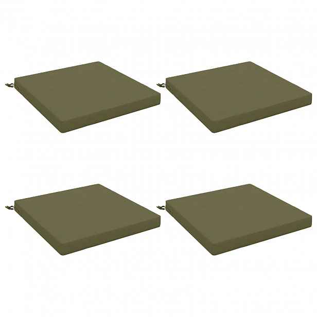 vidaXL Polstry ve 4 kusech SOEST 4 ks 100% polyester Olivově zelená