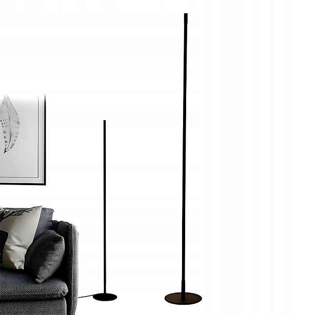 Stojací Led podlahová lampa černá 147 cm 3000K 1100LM
