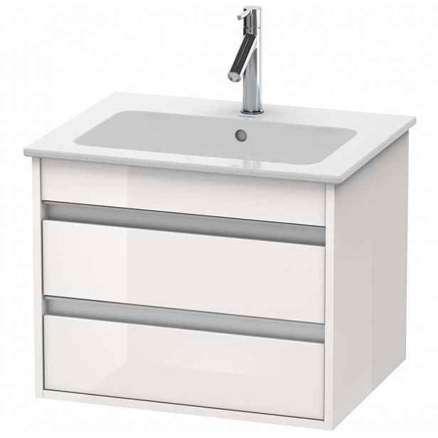 Duravit Ketho - Umyvadlová skříňka 48x60x48 cm, 2 zásuvky, lesklá bílá KT642802222