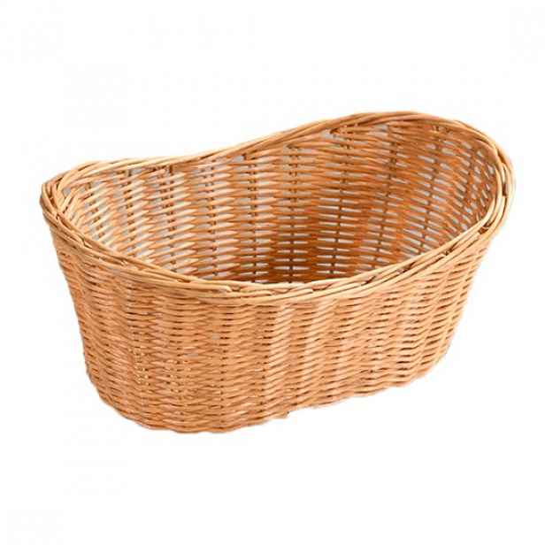Oválný košík na chleba, plast, 28 x 21 cm, Natur - Kesper
