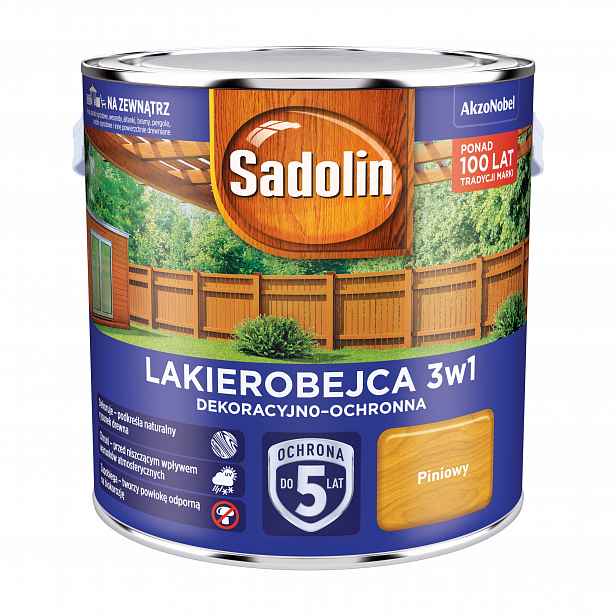 Sadolin Dekoračně-ochranný Lakobejca 3v1 2,5L Piniový