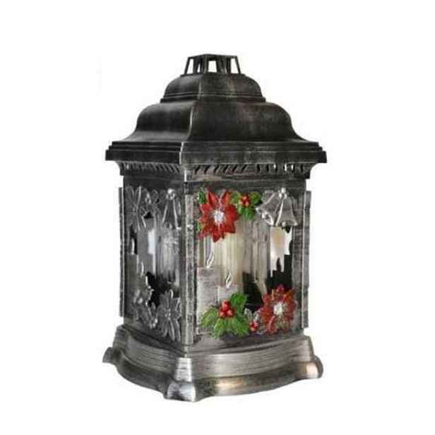 svíčka LAMPA hřbit.100g, dek.zvonky, LA207 26cm, sklo/plast