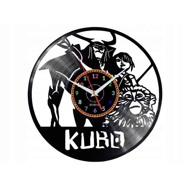 Kubo Dekorativní Nástěnné Hodiny Moderní Vinylová Deska Jako Dárek E