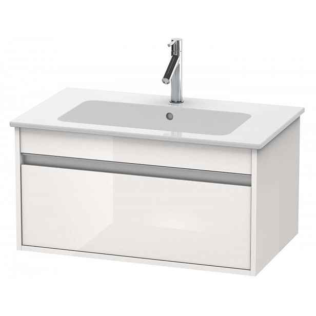 Duravit Ketho - Umyvadlová skříňka 41x80x48 cm, 1 zásuvka, lesklá bílá KT641902222