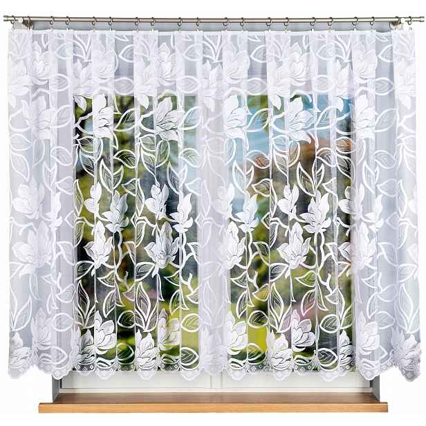 Záclona s potiskem 23338 400 x 160 cm, jednoduchá (hotová) s lemováním