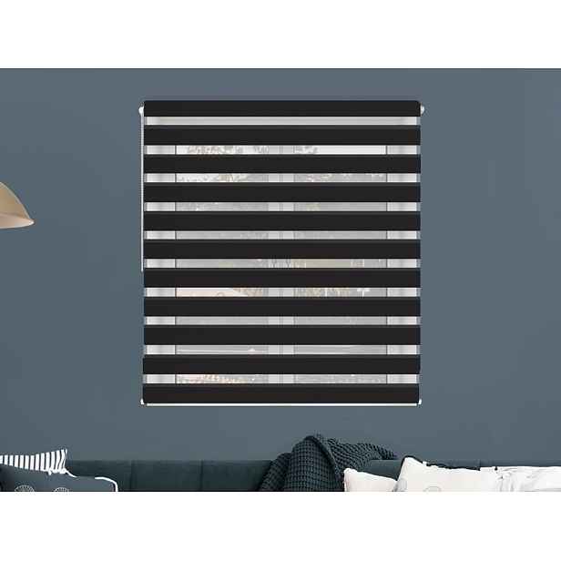 FEXI Roleta Den a noc, Blackout Černá, A 3507e, 150x30 cm