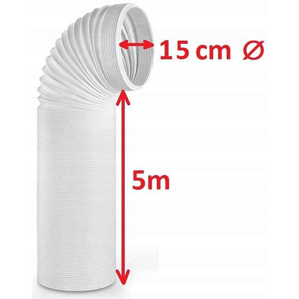 Silná Trubka Do Klimatizátoru Délka 5 m Průměr 15 cm Elastická Harmonika