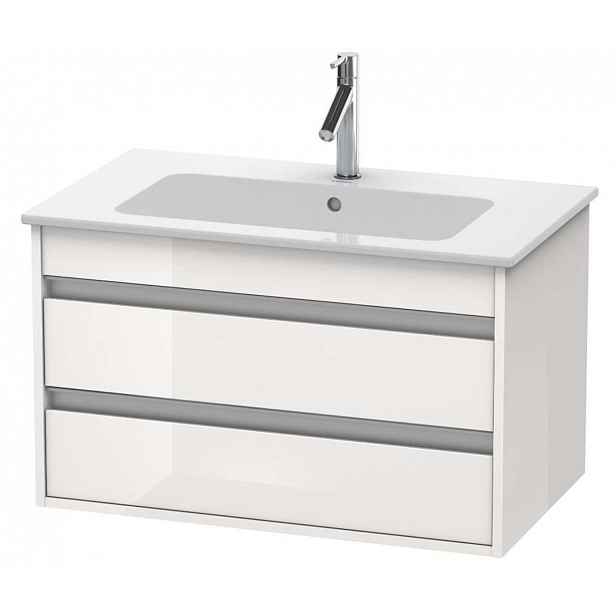 Duravit Ketho - Umyvadlová skříňka 48x80x48 cm, 2 zásuvky, lesklá bílá KT642902222