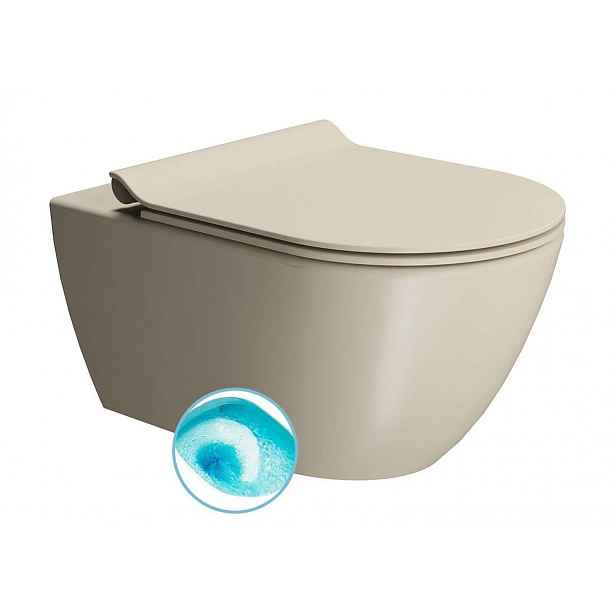 Sapho GSI Color Elements - WC závěsné Pura, splachování Swirlflush, creta dual-mat 881508