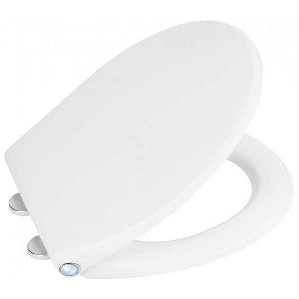 Sapho - WC sedátko Pharo, s LED podsvícením, Soft Close, Easy Take, bílá WX1315