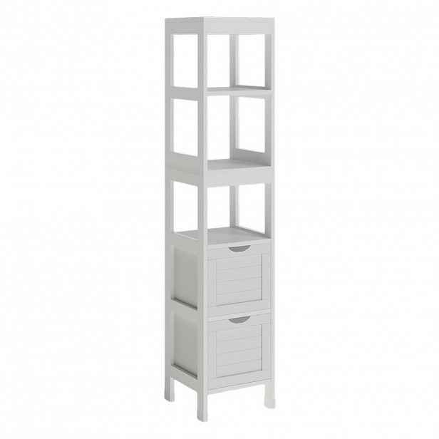 Vicco KOUPELNOVÁ SKŘÍŇKA Vilda Bílá 30 x 144 cm se 2 zásuvkami