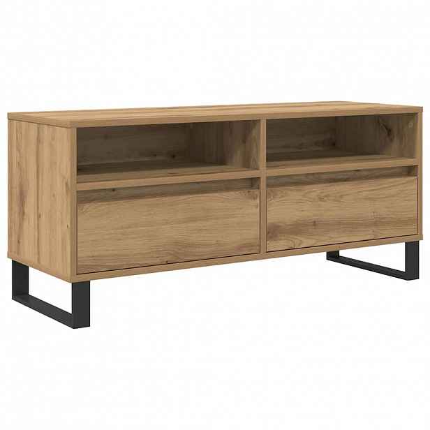 vidaXL Televizní skříň 100 x 34,5 x 44,5 cm Artisanový dub