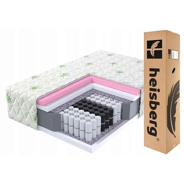 Matrace 100x200 taštičková Vekel Premium Aloevera visco 23 cm Heisberg