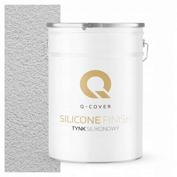 Silikonová Fasádní Omítka Bílá W Šedá 25 Kg Beránek Granulace 3.0 mm F251