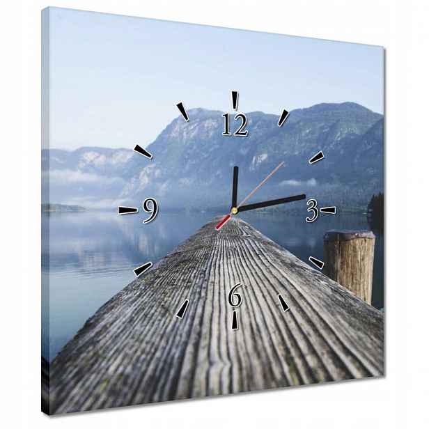 Nástěnné hodiny 40x40 Horský výhled
