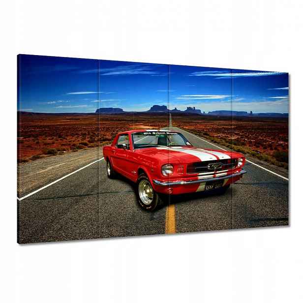 Obrazy 120x80 Ford Mustang Dálnice