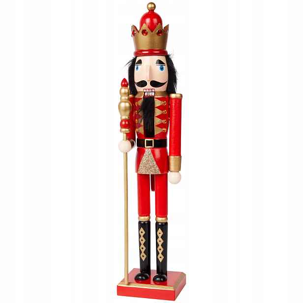 Louskáček Ze Dřeva Král S Lankou XL 38 CM
