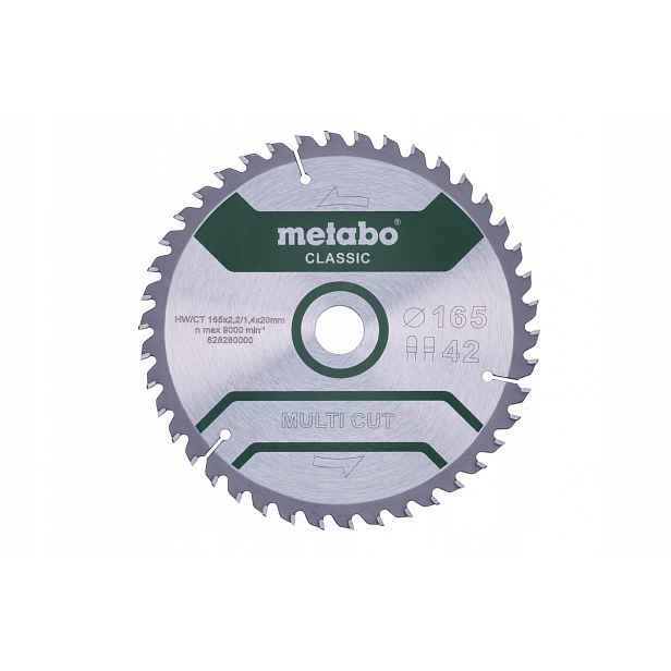 Metabo Pila Kotoučová Multi Cut 165x20 Z42 Fz/tz 5° 628280000 Na Laminát
