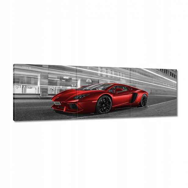Obrazy 150x50 Červené Auto