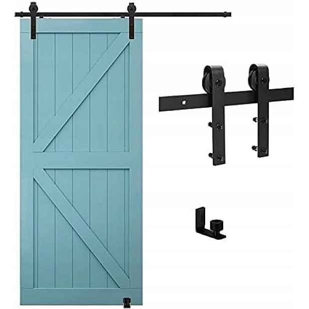 Posuvný systém pro dveře 183 cm kovářské černé loft Tsmst kpl