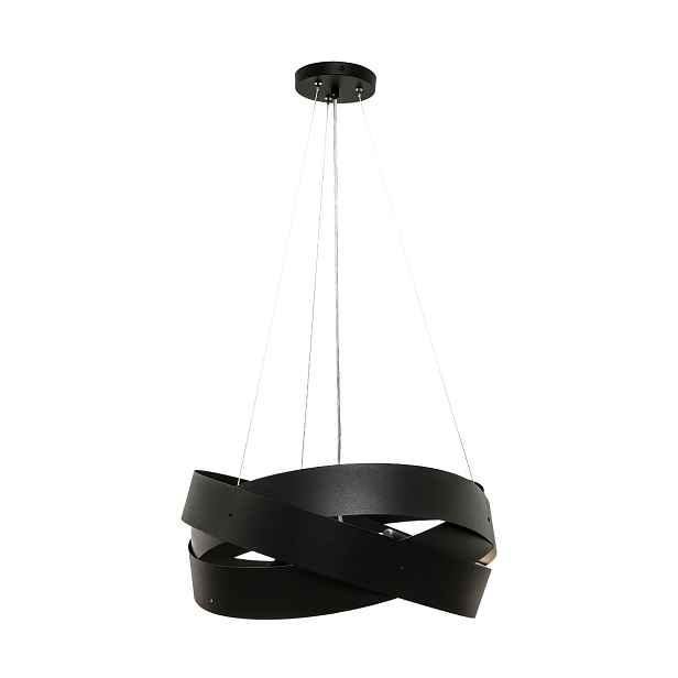 Závěsná lampa černá kovová kulatá 50 cm nad stůl, moderní Zuma Line