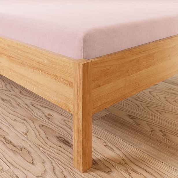 Jersey napínací prostěradlo DREAMY světle růžová různé rozměry, 100% bavlna, MyBestHome Rozměr prostěradla: na matraci 120x200 cm + 30 cm