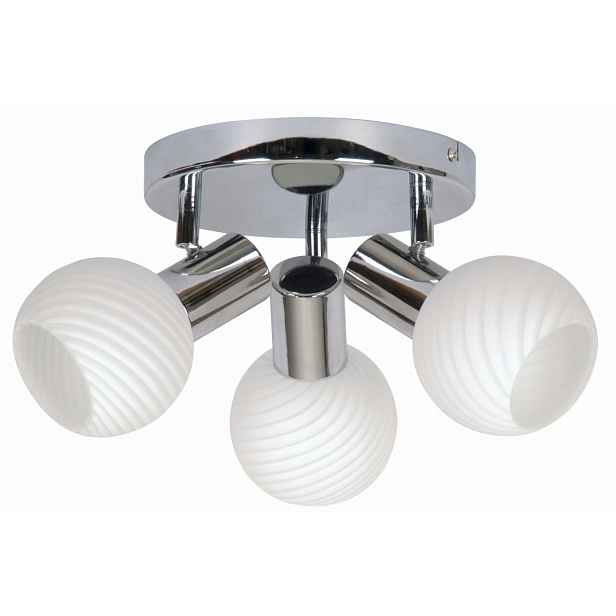 Stropní svítidlo Candellux Turno 3xE14 chromovaná, skleněná stínítka