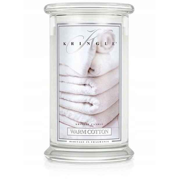 Velká vonná svíčka Kringle Candle Warm Cotton 623 g jako Dárek