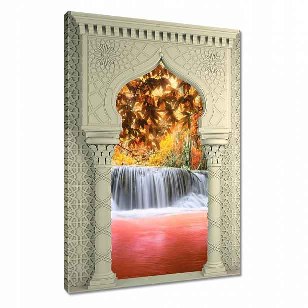 Obraz 80x120 Oranžový vodopád