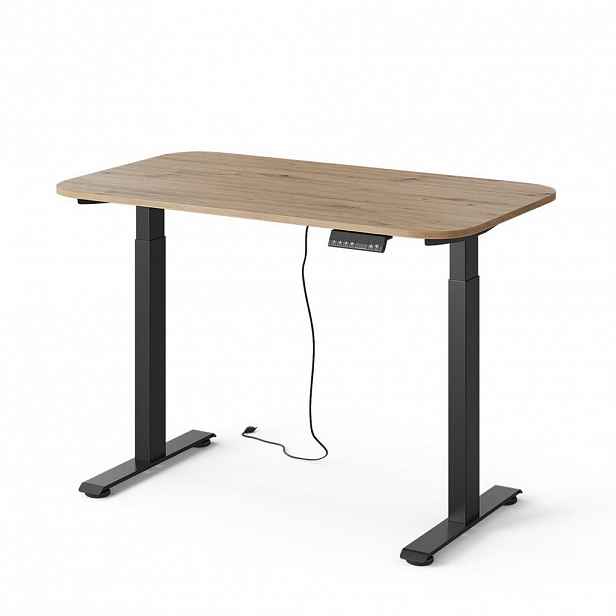 Vicco PSACÍ STŮL Elevate Černá/Řemeslná 120 x 70 cm 2 motory