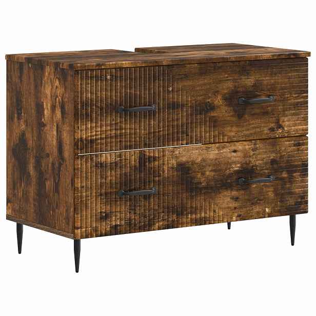 vidaXL Skříňka pod umyvadlo HAARLEM Kouřový dub 82 x 41 x 58,5 cm
