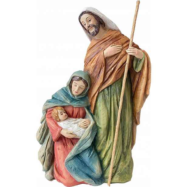 Figura Svatá Vánoční Rodina *dřevěný Vzhled* 20 cm výška Vánoce