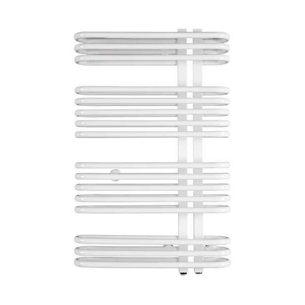 Instalprojekt Koupelnový radiátor ASTRO - 600 ×  793 mm; výkon 666 W; Bílý (C35 white silk) - Hopa