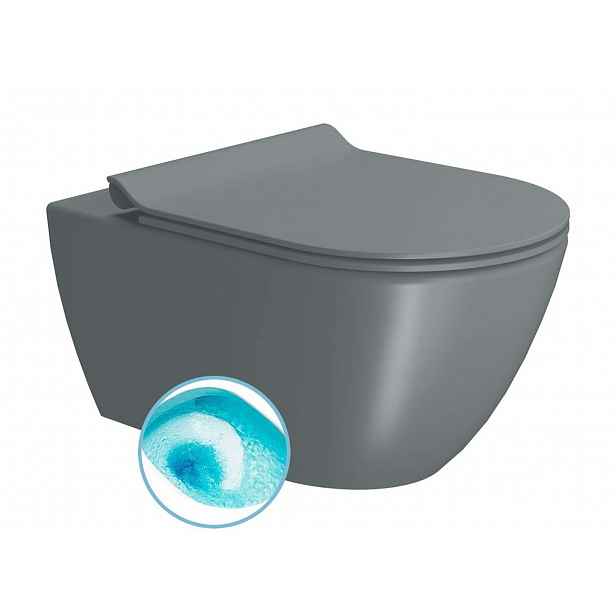 Sapho GSI Pura - Závěsné WC, Swirlflush, agave mat 881504