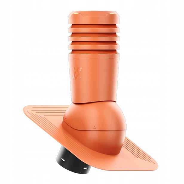 Větrací komín Ecoline pod asfaltový šindel/pape fi 150 mm cihlový