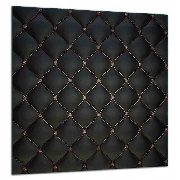 Skleněná Ochranná Deska Panel Lepidlo 60x65 Černá