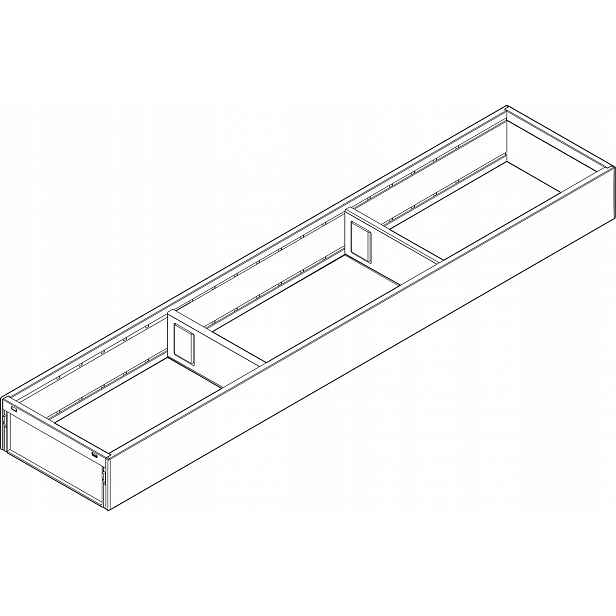 Blum ZC7S650RS1 Ambia-line rám pro standardní zásuvky, bílá matná barva 1