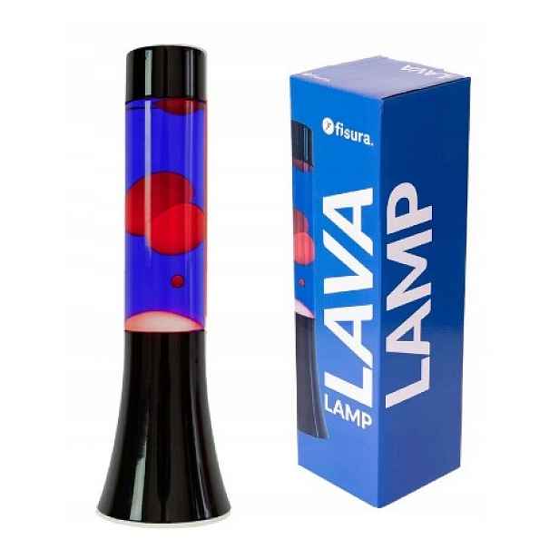 Lávová lampa magma Lava Lawa lampička kov/sklo LT815 černá/modrá/červená 31 cm F