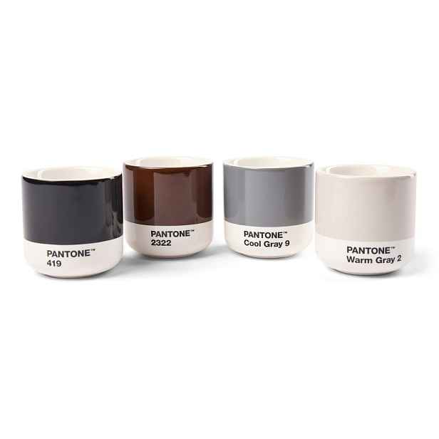 Porcelánové šálky v sadě 4 ks na espresso 100 ml Macchiato – Pantone